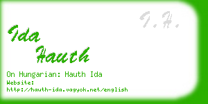 ida hauth business card